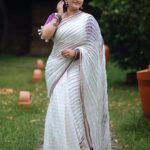 Krishna Praba Instagram - White🤍 Purple 💜 rope 🤍💜🤍💜 Kerala saree🤩 Rockkk this Onam with @sajawat_designerhub_bridalshop . . Styling by @styling_by_js @l4lavendermedia @kondai_lip_resort @hospitalityevolve #purple #rope #design #trending #fashion #white #onam #traditional #backwaters Kondai Lip Backwater Heritage Resort Alappuzha