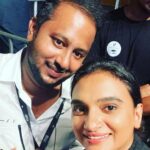Krishna Praba Instagram - Awww…😍😍😍 Wt a show❤️❤️ No words..just blasting 🔥✨ @jagadish_palanisamy @anirudhofficial @jonitamusic We love you guyysss❤️🤗 You guys are just awesome 😍 #anurudh #event #live #eagle #enjoy #music #events Adlux International Convention & Exhibition Centre