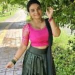 Krishna Praba Instagram - Wearing centuries' Worth of Traditions. 💖💖💚💚 Model @krishnapraba_momentzz 👗@sajawat_designerhub_bridalshop Styling @styling_by_js Behind BSNL office, Peringhave, Thrissur Contact: 8281212859 #instafashion #instagood #designerstore #designer #thrissur #trending #trend #girlsfashion #cutegirls #style #designerboutique #partywear #pose #green #reception #partywear #marriage #specialday #photo #photography #handwork #boutique #weddingbouquet #receptiondress #magenta #color #specialday #traditional #tamil #kerala