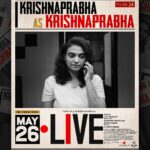 Krishna Praba Instagram - Presenting the extraordinary Krishnaprabha as Krishnaprabha - a role that showcases her immense talent and captivating presence in Live Movie.📹 In cinemas May 26! @livemovieofficial @soubinshahir @mamtamohan @shinetomchacko_official @priya.p.varrier @vkprakash61 @darrpanbangejaa24 @nitink283 @music24records @magicframes2011 @iamlistinstephen @actor_mukundan @iakksita23 @reshmi_soman11 @krishnapraba_momentzz @trendsadfilmmakers @nikhilspraveen @alphonsofficial @ash_krisz @rajeshnenmmara @radhagomaty @liju_prabhakar @nidad_k_n @manu_michael_joseph @sangeetha_janachandran @storiessocialofficial #LiveMovie #SoubinShahir #MamtaMohandas #ShineTomChacko #PriyaVarrier #VKP #VKPrakash #Mukundan #Films24 #DarrpanBangejaa #NitinKumar #MagicFrames #ListinStephen
