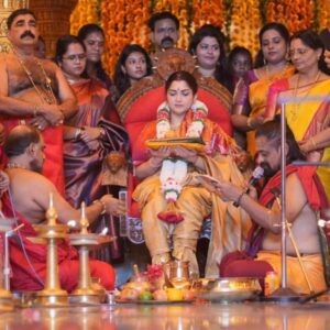 Kushboo Instagram - Divine blessing from the God! Feel so lucky to have been invited by #VishnumayaTemple in Thrissur to do #NaariPooja . Only chosen ones are invited. They believe the Goddess herself chooses the person. My humble gratitude to everyone at the temple for blessing me with such an honor. I am sure this will bring many more good things to all those who pray everyday and believe there is a super power to protect us.. Prayed for my loved ones and the world to be a better, happier & a peaceful place. #OmShivayaNamaha #naarishakti