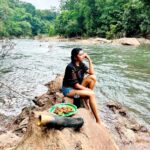 Lahari Shari Instagram - Chillin' by the riverside, umbrella in hand ☂️🌿🌊 Enjoying the simple pleasures of life and soaking up the good vibes. 🌞✨😎💯 Photographer : @troyphotographyofficial #RiversideVibes #UmbrellaLove #FoodieLife #EnjoyingTheSimpleThings #EnjoyingTheDay #SavoringTheMoments #GoodTimes #RiverSideRelaxation #FoodieAdventures #NatureLover #GoodTimes #LivingInTheMoment Hyderabad