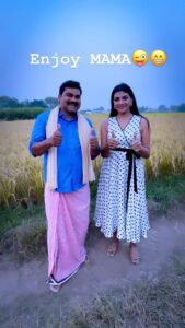 Lahari Shari Instagram - Enjoy mama @anjimamaaa 

Designer and Stylist : @adamostylestudio

#enjoymama #enjoy #love #telangana #ilovetelangana #kallivalli #paddy #village #jagityal #choppadandi #gangavva