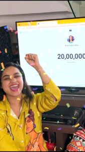Lakshmi Nakshathra Instagram - Humbled ! Thankful ! Grateful ! ❤️🤗

We hit 2 Million Subscribers in YouTube channel. You heard it right..."WE". ❤️🤗🤗💃🏻
Thanks to each of my Subscribers & Viewers for making it happen!😍
Gratitude is a divine emotion -  it fills the heart and soul. I couldn't be more grateful for making this happen now. September can't get more beautiful than this! 💫💫💃🏻

Thanx a Ton ✌️

Link in bio to know more about #lakshminakshathra official 
You Tube Channel ! ❤️

#lakshminakshathra #youtube #2million #youtuber #happiness #hardwork #hardworkpaysoffs @youtubeindia @youtube @youtubecreatorsindia