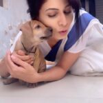 Madhavi Nimkar Instagram - Love ❤️ unconditional 💞 My new friend 🥰 . . #onset🎥🎬 @star_pravah