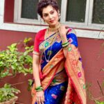 Madhavi Nimkar Instagram - I love it 💖 I draped it 🦋 . . #instagram #blue🫶🏻 #wednesday