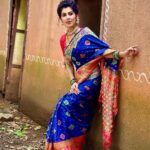 Madhavi Nimkar Instagram - I love it 💖 I draped it 🦋 . . #instagram #blue🫶🏻 #wednesday