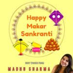 Madhu Sharma Instagram - Aap sabhi ko makarsakranti ki dher sari shubhkamanaye . . @madhhuis #gamamusicrj #madhusharma #makarsankranti #instagram #bestwishesforyou