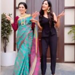 Maera Mishra Instagram - Dropping a dance video together After 12938472 days. Dhanteras special 😁❤️ @bansalsmita_ #trendingreels #trending #dance #dancechallenge #tosenaina @dhvanibhanushali22