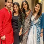 Maera Mishra Instagram - Thankyou for have us. @bansalsmita_ @ankushmohla 🤗 Had a crazy time last night after sooooo long. ❤️ Outfit by @nangaliaruchira Styled by @seam_stress_by_rajludhwani #diwali #diwaliparty
