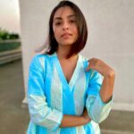Maira Doshi Instagram - @charkheethelabel 🦋 #indian #ethenic #skyblues #skybluenails #earings