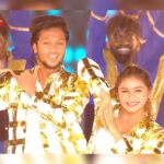 Mani Chandra Instagram – Behindwoods golden awards Special performance with my chello @manichandra_official 😍🖤🖤 
#dance #mani #manichandra #raveena #raveenadaha #behindwoods