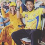 Mani Chandra Instagram - Had a nice time with u kaa ❤️ Such a positive vibe🔥 Next time dance aadalam 😍 Stay the same 🤗 #ipl #csk #chennaiipl Chepauk Stadium