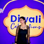 Manvita Kamath Instagram - What an amazing time at the Landmark Group's Diwali celebration! Shoutout to Sucheta for such a memorable event. Grateful to be a part of it! 🙏✨ #DiwaliCelebration #Gratitude #MemorableMoments . . @landmarkgroupofficial @itssucheta @bbenindia @missmomo.in @sowmya.sk