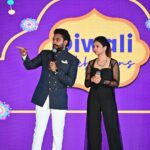 Manvita Kamath Instagram - What an amazing time at the Landmark Group's Diwali celebration! Shoutout to Sucheta for such a memorable event. Grateful to be a part of it! 🙏✨ #DiwaliCelebration #Gratitude #MemorableMoments . . @landmarkgroupofficial @itssucheta @bbenindia @missmomo.in @sowmya.sk