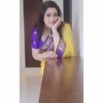 Meena Instagram - 💛💜 Outfit @geetuhautecouture @geetunaidu03