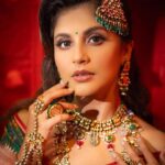 Megha Chakraborty Instagram - NAVRATRI DAY 6 featuring @chakrabortymegha as the Modern Indian Goddess where she represents the color Green💚 . Shoot Concept & Designed By:- @nehaadhvikmahajan @bridalsbynam . 💄MUA , Hair & Styling :- @nehaadhvikmahajan . Assisted By :- @styleby_vaishnavi . 🥻Saree :- @neerusindia . 💍Jewelery :- @sonisapphire . 🎥:- @deepak_das_photography @kakali_das_photography . #meghachakraborty #makeup #ootd #nehaadhvikmahajan #makeupbyme💄 #nammakeovers #bride #to #be #bridal #look #bridalmakeupartist #destinationweddingmakeupartist #weddingmakeup #hair #hairstyling #nammakeovers #bollywood #television #makeupartist #mumbai #traveller #all #over #the #globe