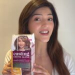 Mehrene Kaur Pirzada Instagram - #AD Diwali is here which means a new look! Thanks to the @LOrealParis Casting Creme Gloss Ultra Visible, I’m just in love with my hair. It has no ammonia, gives a vibrant colour even on dark hair, and lasts 32 washes. It made my hair 5X glossier and shinier even on dark hair. I chose the Shade 632 Light Golden Brown, from their new Ultra Visible Range. @myntrabeauty @myntra #LOrealParis #UltraVisibleHairColor #MyHairColorMyExpression #LOrealParisIndia *24Hr prior allergy patch tests should be done