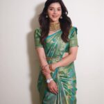 Mehrene Kaur Pirzada Instagram - “You.” and just like that, the greatest poem was written, in one word. Saree @maangalya @getstyledbyprisa @kushalsfashionjewellery @impriyankasahajananda