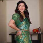 Mehrene Kaur Pirzada Instagram - “You.” and just like that, the greatest poem was written, in one word. Saree @maangalya @getstyledbyprisa @kushalsfashionjewellery @impriyankasahajananda