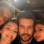 Mehrene Kaur Pirzada Instagram - Had a great time with these amazing people at the #SultanOfDelhi success party 💫 Thank you all for making our show No.1 and most importantly thank you for giving your reviews - your love is all that matters to us ❤️ #SoD PS: we didn’t decide to be colour coordinated. It just happened 😆 #blackandwhite