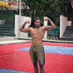 Michael Ajay Instagram - ALL ROUND ATHLETE 🏀💪🏾 #michaelajay #athlete #aesthetic