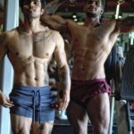 Michael Ajay Instagram - Leg day in GOA ft. @trevon_dias #michaelajay #gym #legday #aesthetics Fitness Bar