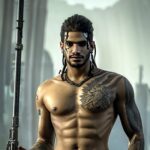 Michael Ajay Instagram - A.I says HI. 1-10 Tell me your favourite Mikey #michaelajay #ai #lensaapp #artificialintelligence #digitalart
