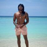 Michael Ajay Instagram - Embracing the bulk / Dad bod era.😌 📸 : @allthingssameer #michaelajay #maldives #bulking #bulk #beachlife #divingtrip #bluewaters #traveler Maafushi Island