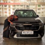 Mitali Mayekar Instagram - माझी लक्ष्मी आली.🧿❤️ #firstcar #diwaliislit
