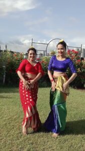 Mohini Ghosh Instagram - Napali song with Nepali style 💃💃#reelsinstagram #reelsvideo #nepali_instagrammers with my sis🫶💕