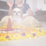 Muktha Instagram - ഏവർക്കും ഹൃദയം നിറഞ്ഞ ഓണാശംസകൾ🌼🌸🌺 #onamashamsakal #onam #sadhya #pookalam #kids #tradational #festival #kiararinkutomy