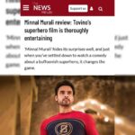 Murali Instagram - Minnal Murali review by @thenewsminute Minnal Murali streaming on @netflix_in ⚡️