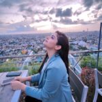 Naina Ganguly Instagram - Look up at the sky. There is a light, a beauty up there, that no shadow can touch. 💙🌃 . . . . . . . . . . . . . . . . . #sky #skycaptures #undersky #bluesky #rooftop #igaddict #iggood #igdaily #igfashion #igpost #instapost #instafashion #instagram #fashiongram #fashionista #fashionstyle #actress #actorslife #tollywood #tollywoodactress #nainaganguly