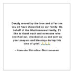 Namrata Shirodkar Instagram - 🙏