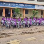 Namrata Shirodkar Instagram - Today these 40 little girls love going to school! With school just a bicycle ride away, sometimes this is all you need to embrace the joy of learning 😊 Thank you @sitaraghattamaneni for making them smile and @mbfoundationorg for this amazing little gesture ❤️