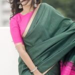 Namratha Gowda Instagram - Every saree tells a story, Can u read mine? Video: @umesh__photography___ Makeup and hair: @makeoversbyamitha_lekha Jewellry: @thespatika Blouse: @likitha_suresh_