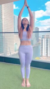 Natasha Doshi Instagram - Breathe, let go ☺️🙌🏻
And remind yourself that this very moment is the only one you know you have for sure 🧘🏻‍♀️
Ps - 12 Surya Namaskars 🌞 a day are a great way to tone your body, strengthen your muscles & help weight loss. 
🎥 - @geenu 
#suryanamaskar #mondaymotivation #mixitup #fitnessmotivation #fitspo #fitgirls #fitgirlsguide #sunsalutation #feelitreelit #fitnessreels #workoutathome #yoga #namaste #theactressdiary #natashadoshi #fit #fitlife