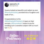 Naveen Instagram - The legend Rajamouli garu loved our film. Adding to all the blockbuster love everywhere. Thank you so much sir @ssrajamouli . Guys come with your family and friends this weekend. It’s non stop love and laughter in theatres for #MissShettyMrPolishetty. Thank you . Humbled and motivated with all this love ❤️🔥