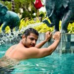 Neil Bhatt Instagram - Swimming through life with Mahadev on my back 🕉️ नमः शिवाय 🙏🏽 #mahadev #om #harharmahadev
