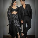 Neil Bhatt Instagram - Black raised to ♾️!! Styled by- @purvabansal5 Outfit by- @mehboobsons Picture courtesy- @creative_babu_01 #neilbhatt #aishwaryasharma #bombaytimesfashionweek2023 #black #maninblack #womaninblack #couplegoals❤ #neilkiaish