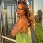 Nia Sharma Instagram - Nothing! Was Just chillin’ at the top of the world (Burjkhalifa…. 154th floor) @sshurakhan Burj Khalifa By Emaar