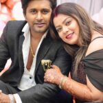Nidhi Jha Instagram - आप सुकून का वो लम्हा हैं, जो मुझे हर पल चाहिए♥️ I love you patidev🧿 #nemonikkuforever🧿❤️