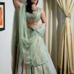 Niharica Raizada Instagram - Silk Raizada Shot by @rajanstudios #NiharicaRaizad Designer @aynaaworld Stylist @banthia.kapil
