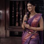 Nimika Ratnakar Instagram - Always stay connected to your roots 🍂🍁🍃 #soulsearching Styled by : @new.princess.salon Makeup & hair : Sharmila @new.princess.salon Jewellery: @new.princess.salon Photography: @prasadimages Location: @heritage.villaa Saree: @manikya_silks_suits Blouse: @thechunari #dboss #darshanthoogudeepasrinivas #challengingstardarshan #d56 #kaatera #actor #model #trending #trend #kabza #kannada #kannadaactress #sandalwood #photooftheday #photography #ethnicwear #kranti #nimika #nimikaratnakar #pushpavati