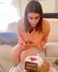 Nupur Sanon Instagram - |-| appy Birthday to the most beautiful human-the bestest sister-the loyalest best friend-I can keep HYPHEN-ing the nicest things to you ‘cause that’s who you are! Perfect! 
When I was growing up … I remember always have one question when I looked at you,my big sister- God, how is she so perfect? How can she be so beautiful, so loving , so kind , so responsible,so intelligent,so caring , so EVERYTHING all at once! 
You’ve set the bar so damn high for the kind of people I want around me Krits…and that has always easily protected me from the wrong people…because I knew what was Right , what felt right .. from the beginning.. and that right has always been YOU :) 
I love you 🫂 
Here’s praying to god for sending happiness and the right kind of love in your life..your kind of love..the rare one ! ❤️ Keep flying high my 🦋 butterfly! 
To roaming the entire world together with my girl! To having the bestest emotional moments together! To sticking through all the ups and downs life throws at us! Forever🧿
You have my heart for life! 🤝🏻

@kritisanon