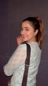 Nupur Sanon Instagram - The feeling of watching yourself on the big screen *chhup chhupke * and seeing the crowd hooting is 
EK DUM surreal!!!! 🥹❤️🧿
And I am so happy to see TNR do so well in Hindi too!! Yay🔥
-Your SARA ,REPORTING LIVE from Mumbai on Day 8 morning🤭💃🏻

PS :  A BIG THANK YOU to everyone for loving Tiger Nageswara Rao so much. 
An even BIGGER Thank you to everyone for loving SARA so much!! 🥹 Thrilled to be getting so many DMs and edits!! 
And I promise I’m seeing all of them and trying to post as many as I can! Keep them coming☺️❤️😘🌻

@abhishekofficl @aaartsofficial @dirvamsikrishna @raviteja_2628