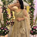 Pakhi Hegde Instagram - Dil jhoom jhoom jaaye 🫅 . . . Had this princess feel with this beautiful outfit 🤩 Doesn’t this song suit well to it? Styling : @tiara_gal @akansha.27 Outfit : @anishashettyofficial . . . #pakkhi #pakkhihegde #pakhi #pakhihegde #fyp #trendingsongs #trendingnow #trend