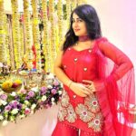 Pakhi Hegde Instagram - ❤️ This beautiful colour I just loved this Ganpati…😍 . . . #festivewear #pakkhi #pakkhihegde #pakhi #pakhihegde Styled by : @tiara_gal @akansha.27 Assisted by : @stylebypriyankaa Outfit - @arpitasulakshana @stylebyriyajn
