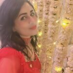Pakhi Hegde Instagram - ❤️ This beautiful colour I just loved this Ganpati…😍 . . . #festivewear #pakkhi #pakkhihegde #pakhi #pakhihegde Styled by : @tiara_gal @akansha.27 Assisted by : @stylebypriyankaa Outfit - @arpitasulakshana @stylebyriyajn